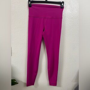 Lululemon Align Highrise Hot Pink Leggings 28”